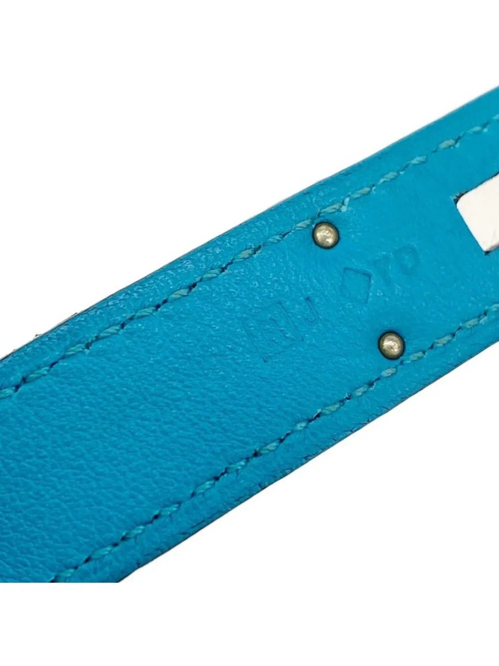 Hermes Shoulder Bag Roulis Mini Turquoise Silver